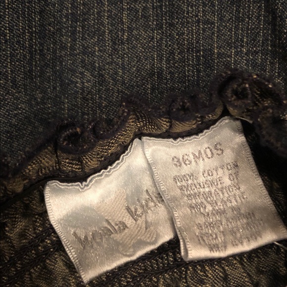 NWT denim dress with white detailing - size 3T - Picture 3 of 4